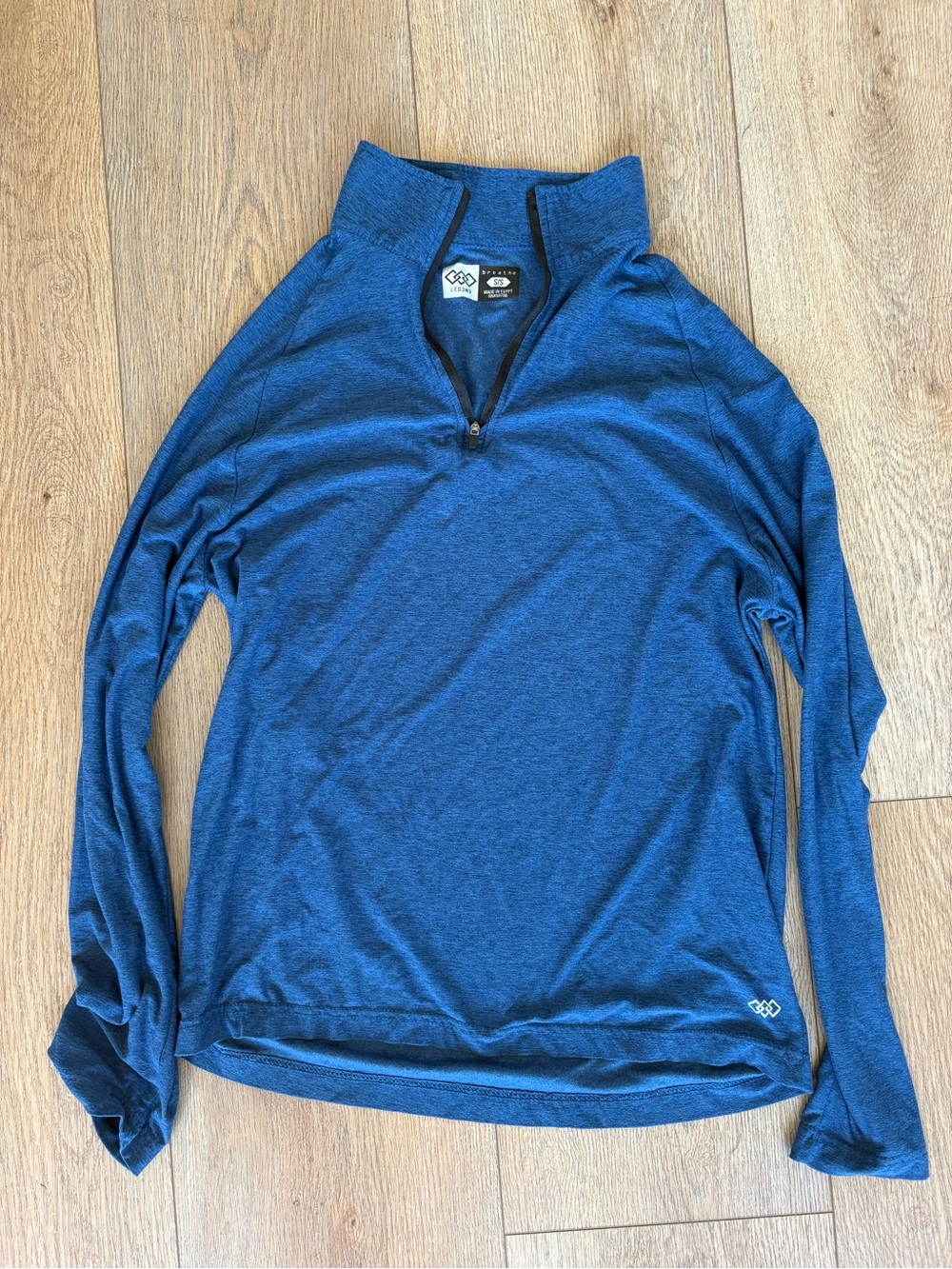 Men's LEG3ND Blue Lightweight Quarter-Zip Shirt Jacket